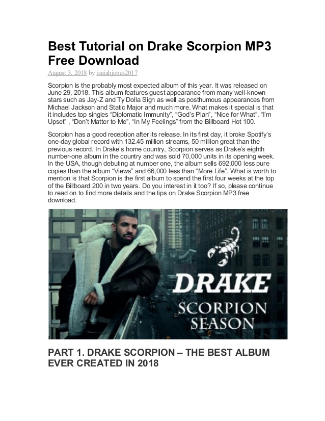 drake scorpion album download free